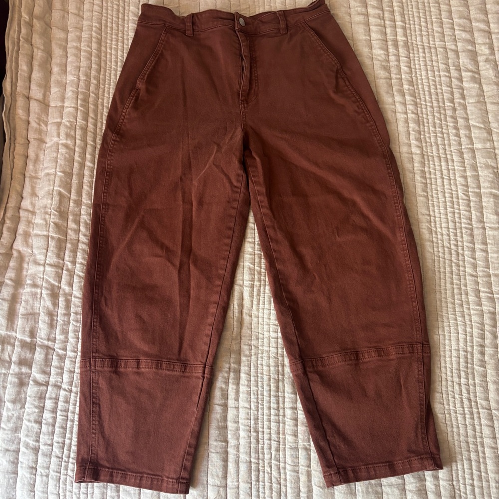 Everlane Utility Barrel Pants Rosewood